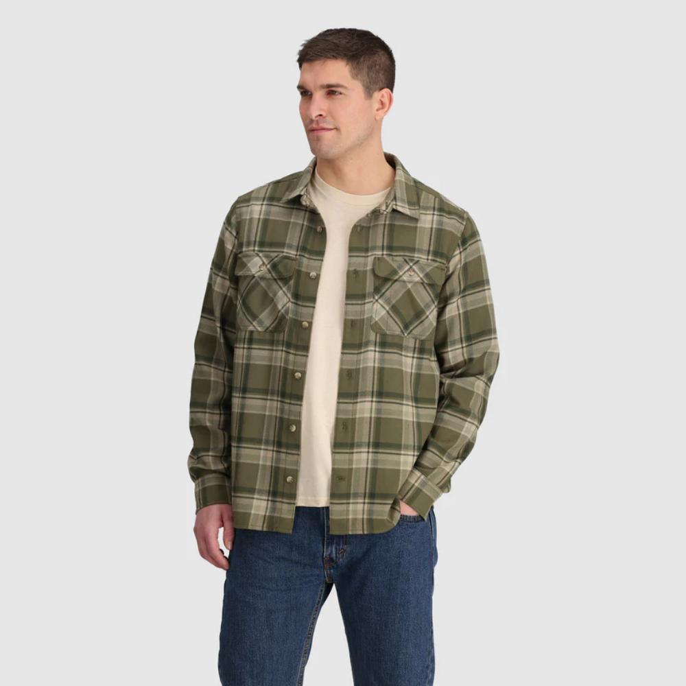 Outdoor Research - Feedback Flannel Twill Shirt - Men's - Cenote Plaid