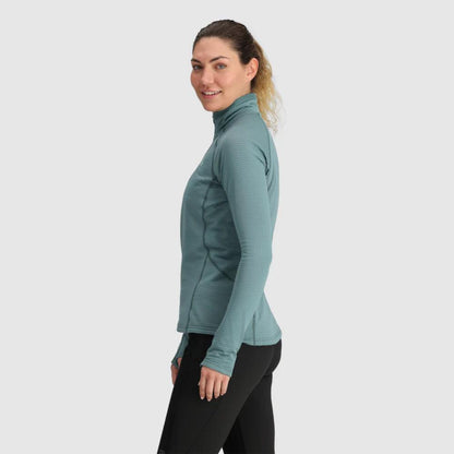 Outdoor Research - Vigor Grid Fleece Quarter Zip - Women's - Neptune