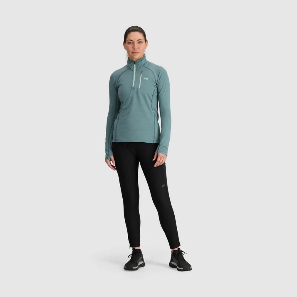 Outdoor Research - Vigor Grid Fleece Quarter Zip - Women's - Neptune