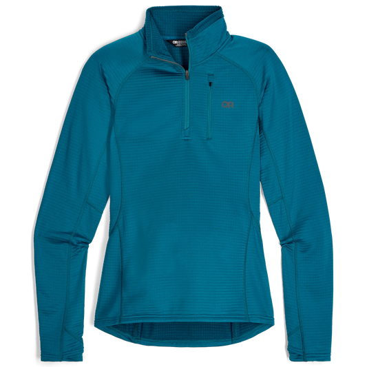 Outdoor Research - Vigor Grid Fleece Quarter Zip - Women's - Aurora