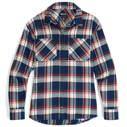 Outdoor Research - Feedback Flannel Twill Shirt - Women's - Cenote/Oyster Plaid