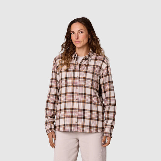 Outdoor Research - Feedback Flannel Twill Shirt - Women's - Rosewood Plaid