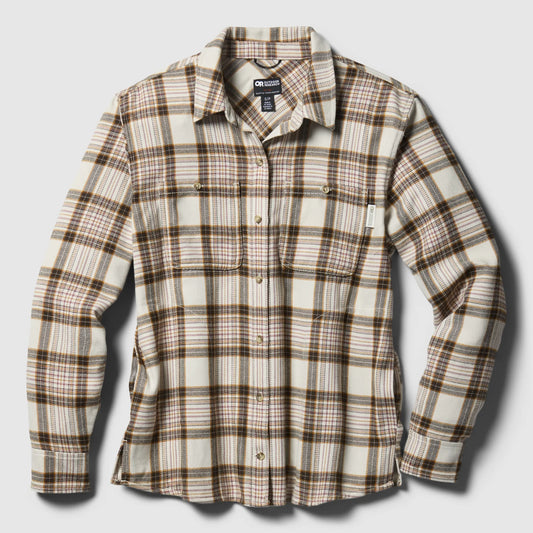 Outdoor Research - Feedback Flannel Twill Shirt - Women's - Rosewood Plaid