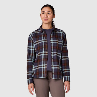 Outdoor Research - Feedback Flannel Twill Shirt - Women's - Smoky Quartz Plaid