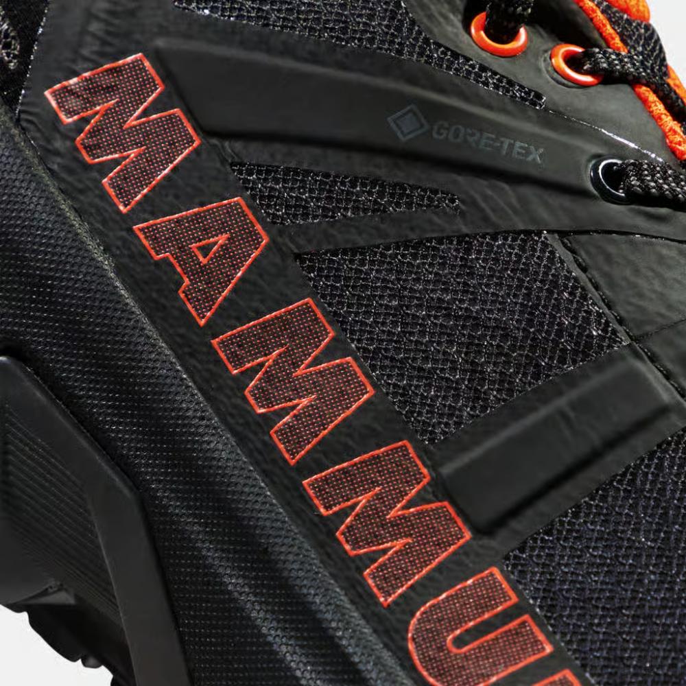 Mammut - Sertig II Low GTX - Men's - Black-Vibrant Orange