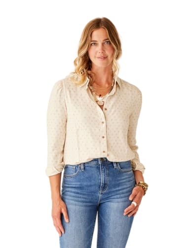 Carve Designs - Nadia Twill Shirt - Birch Crosshatch