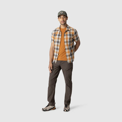Outdoor Research - Men's Astroman Short Sleeve Sun Shirt - Sedona Plaid