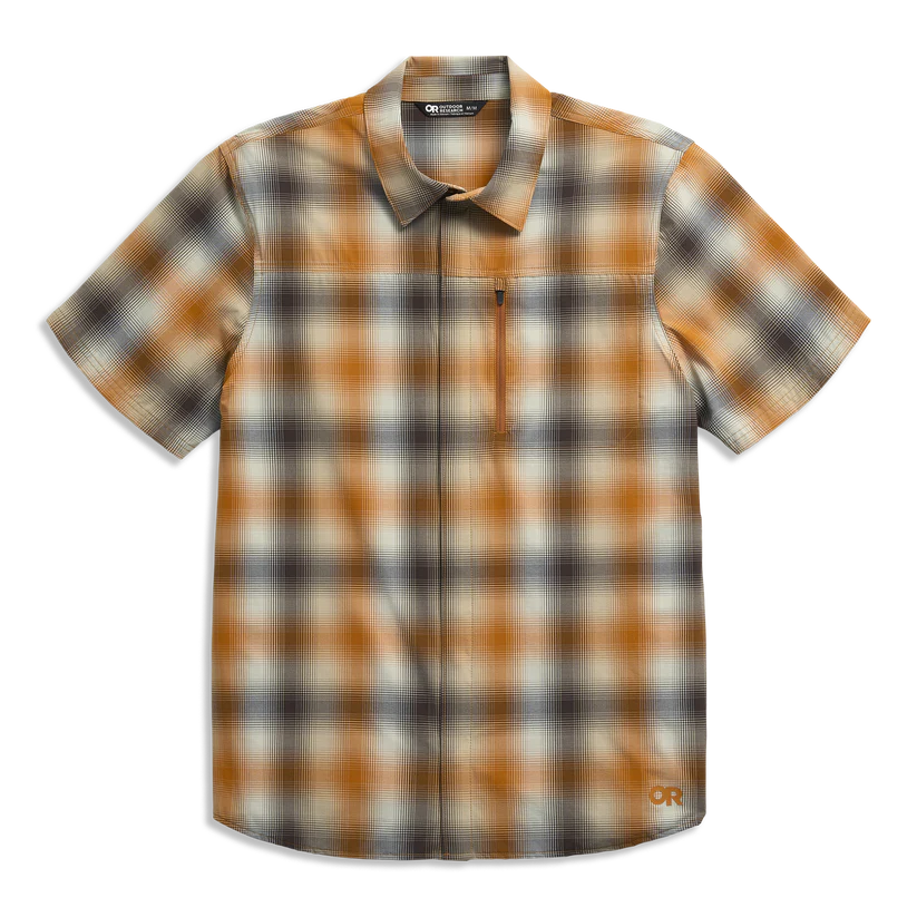 Outdoor Research - Men's Astroman Short Sleeve Sun Shirt - Sedona Plaid