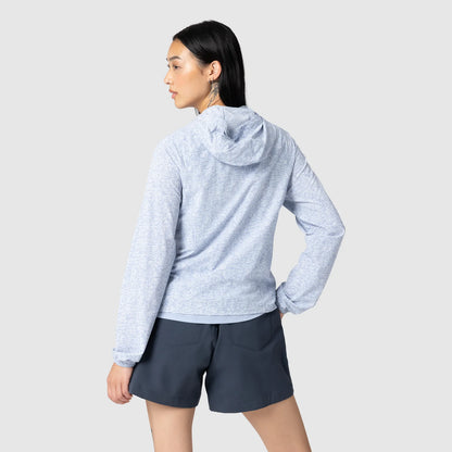 Outdoor Research - Women's Astroman Full Zip Sun Hoodie - Titanium Tamarack Print