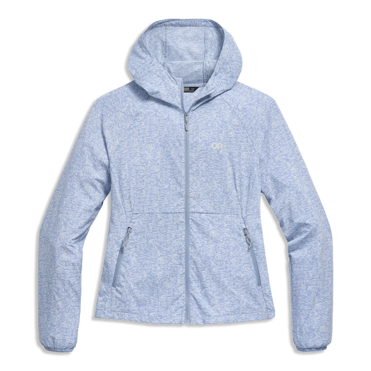 Outdoor Research - Women's Astroman Full Zip Sun Hoodie - Titanium Tamarack Print