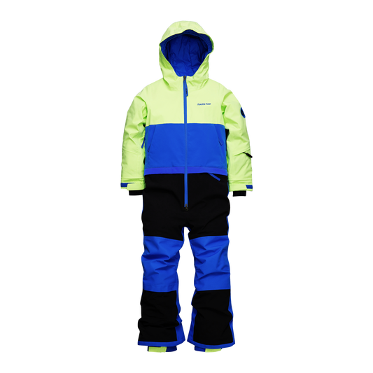Kids Vista Insulated Snowsuit - Lime/Vivid Blue/Raven Black