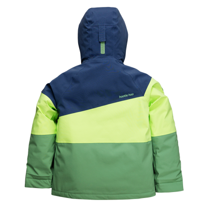 Kids Spruce Insulated Jacket - Sea Blue/Lime/Basil