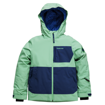 Kids Pinnakle Insulated Jacket - Basil/Sea Blue