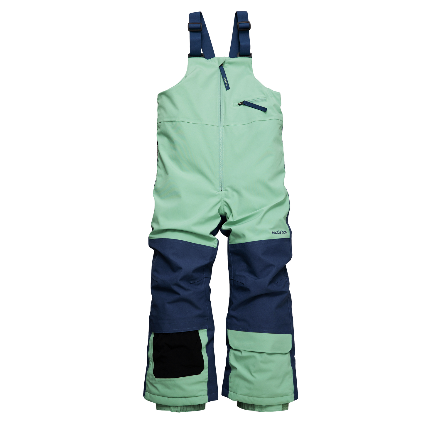 Kids Pinnakle Insulated Bib Snow Pants - Basil/Sea Blue