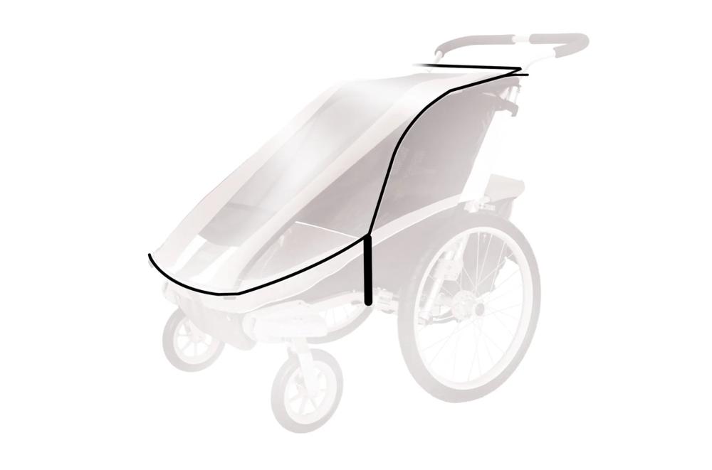 Thule - Cheetah XT 1 Rain Cover - Clear - Clear