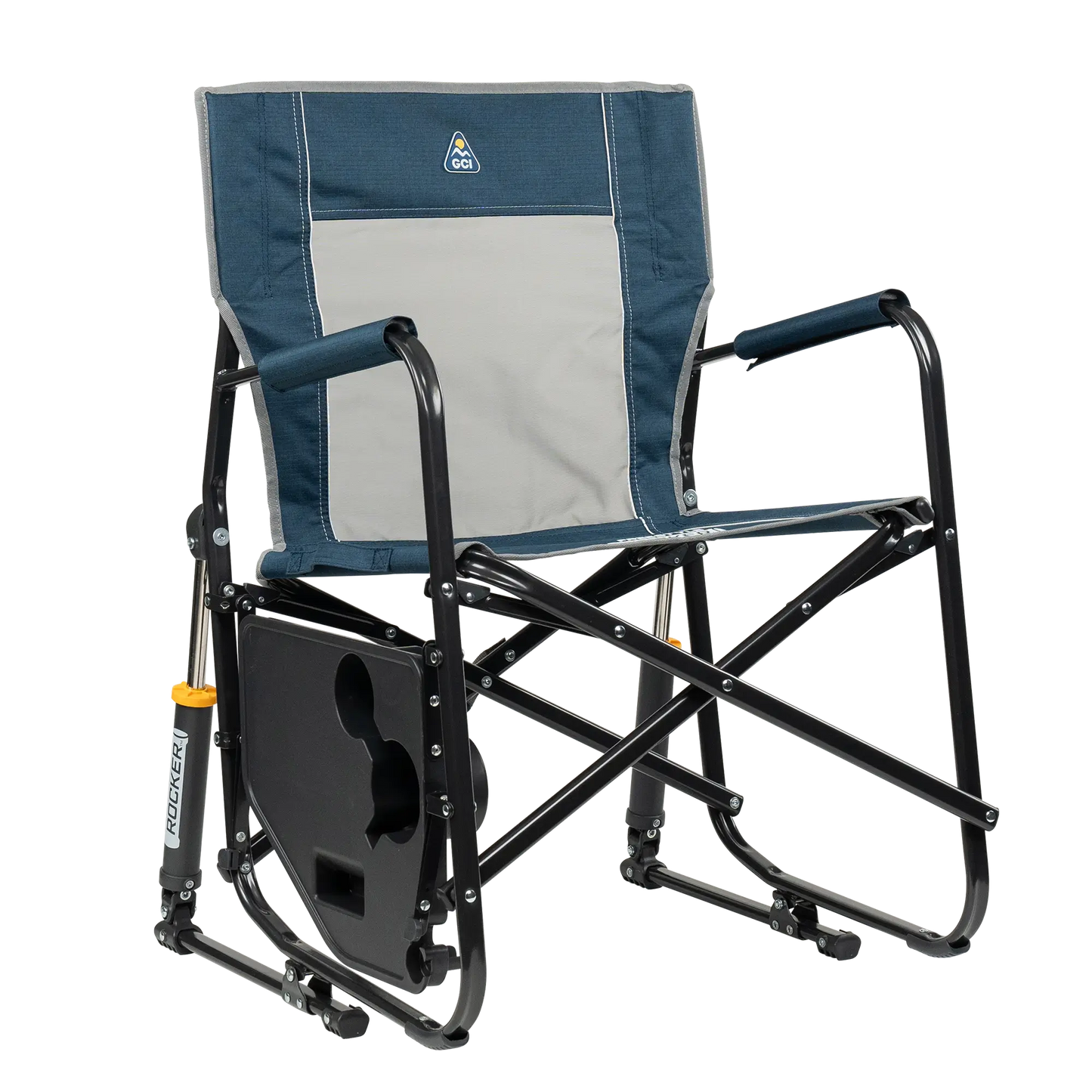 GCI Outdoors - Freestyle Rocker w Side Table - Heathered Indigo
