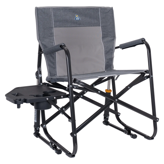 GCI Outdoors - Freestyle Rocker w Side Table - Heathered Pewter