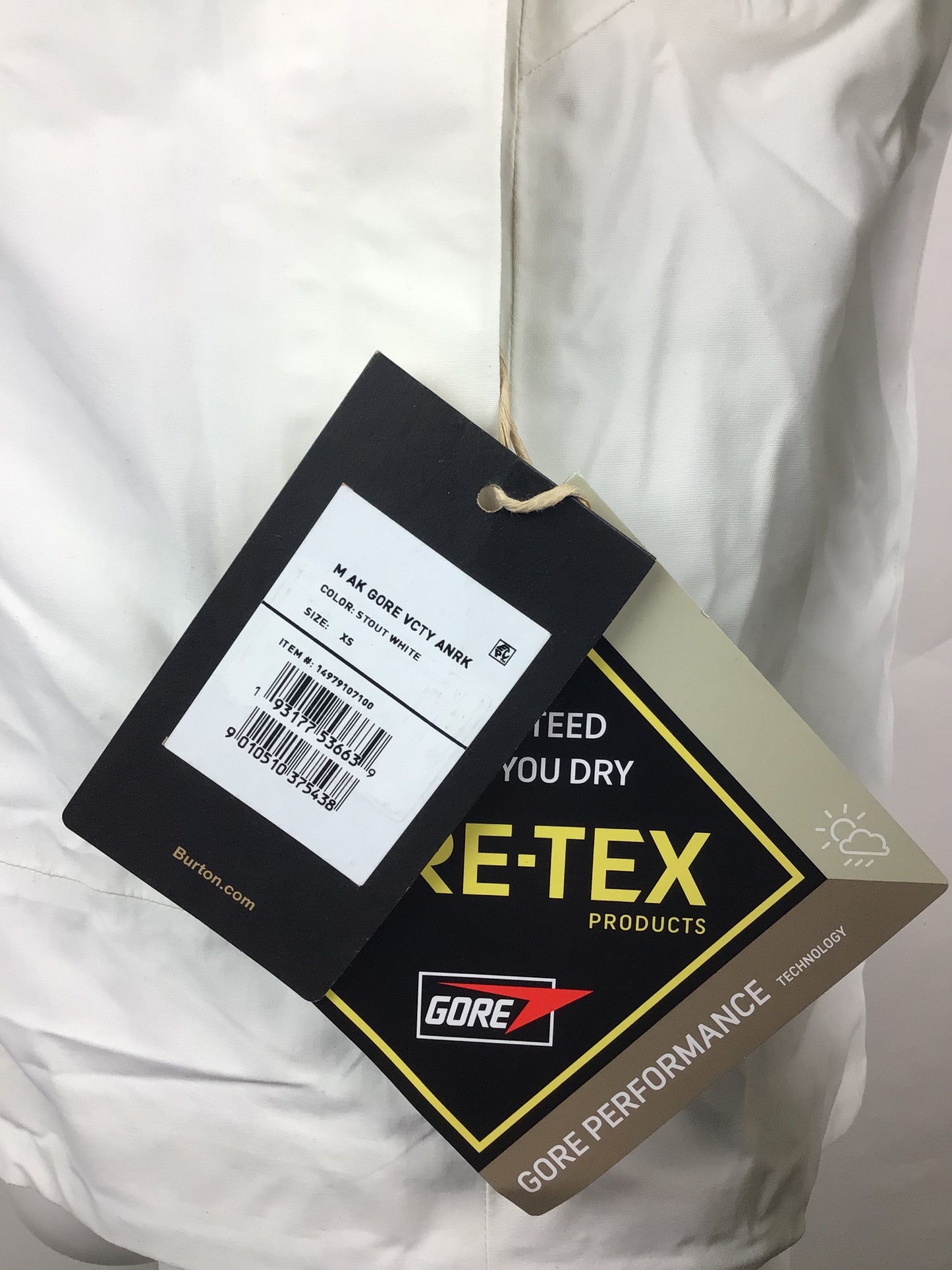AK Burton Velocity Anorak Men XS White