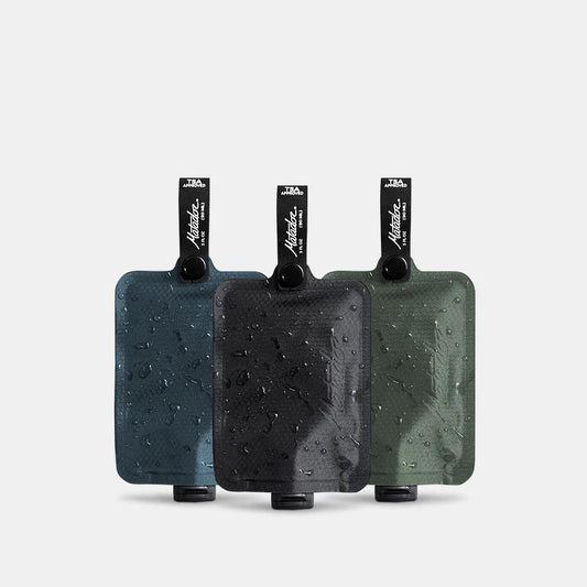 Matador - Flatpak Toiletry Bottles - Charcoal/Slate Blue/Sage