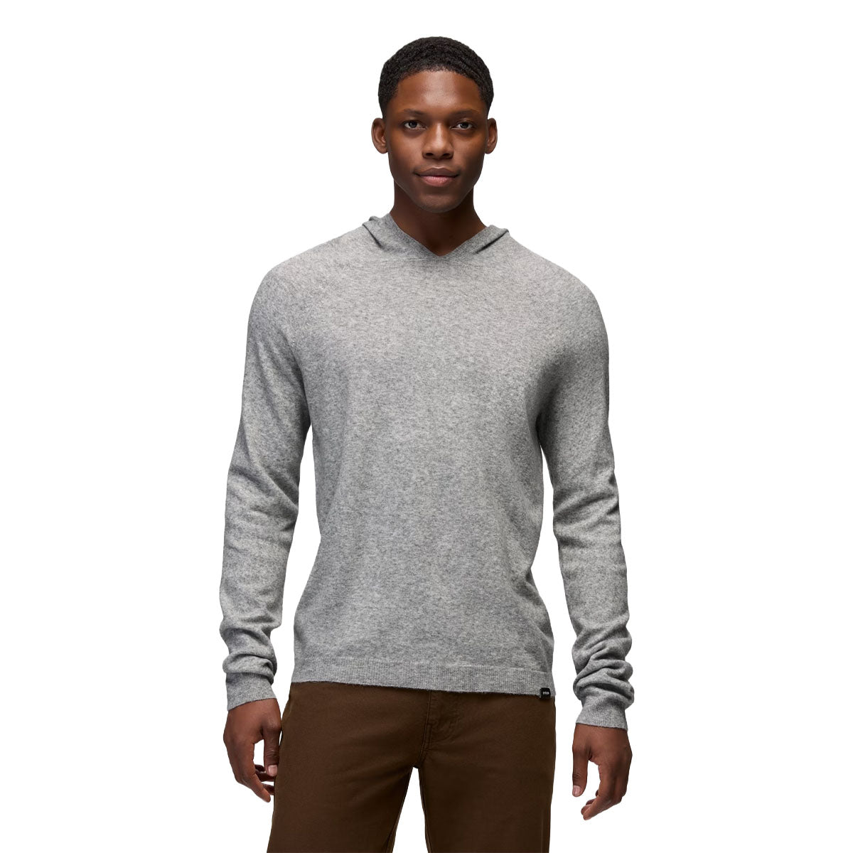 Prana - Three Falls Hooded Sweater - Heather Grey
