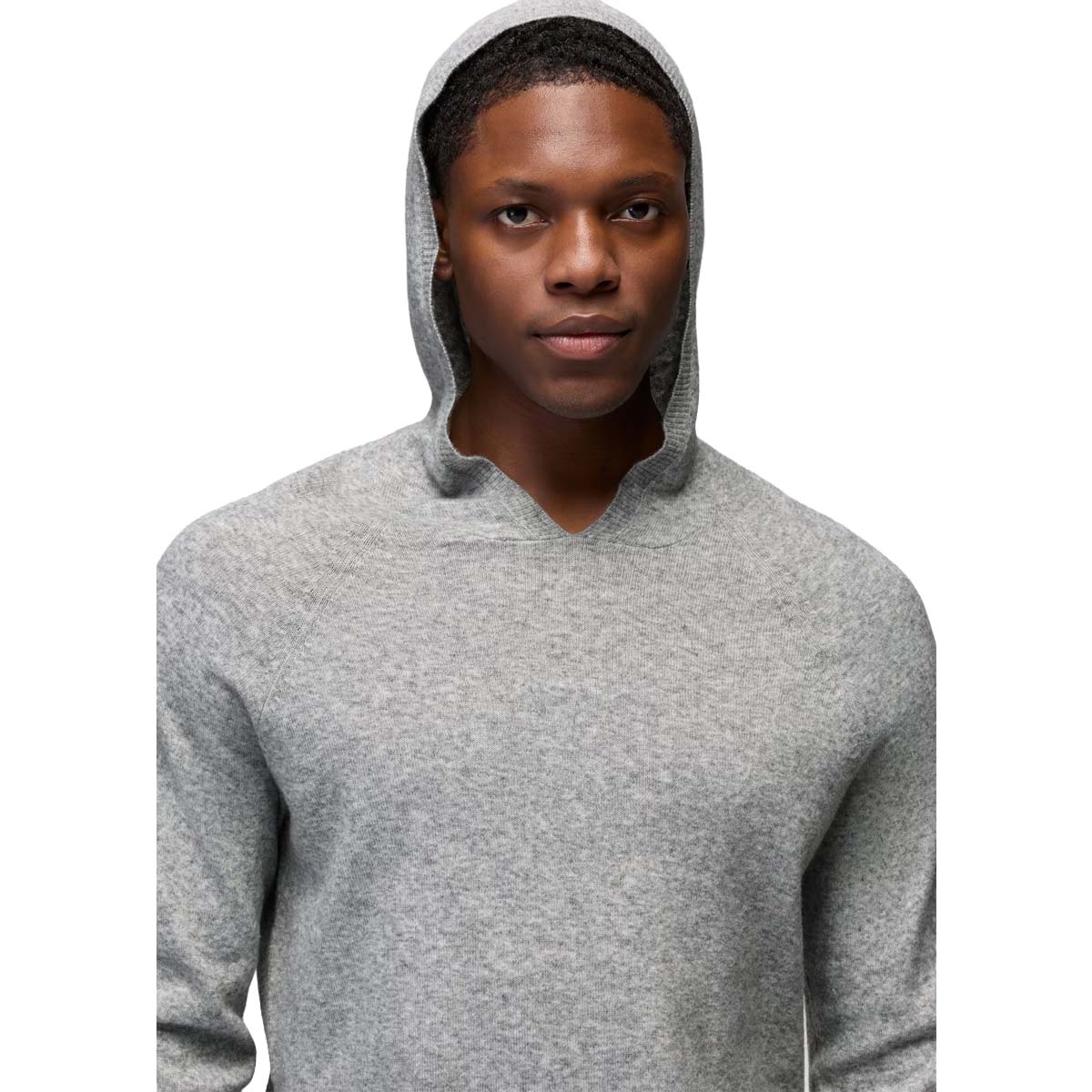 Prana - Three Falls Hooded Sweater - Heather Grey