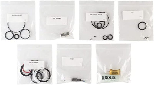 RockShox - Rear Shock Service Kit - 200 Hour/1 Year, DELUXE/DELUXE REMOTE A1-B2 (2017-2020)/DELUXE NUDE B1+ (2019+)