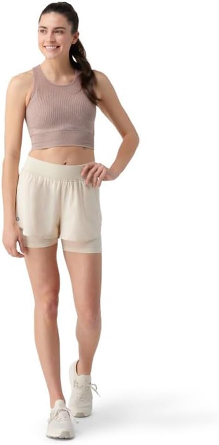 Smartwool - Intraknit Crop Bra - Women's - Sandstone