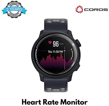 Coros - COROS PACE 2 Premium GPS Sport Watch Dark Navy w/ Silicone Band - Dark Navy/Silicone