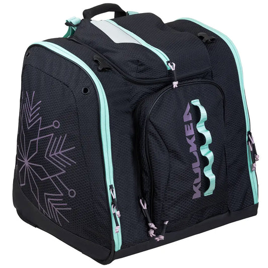 Kulkea - Powder Trekker Boot Bag - Black Teal Orchid