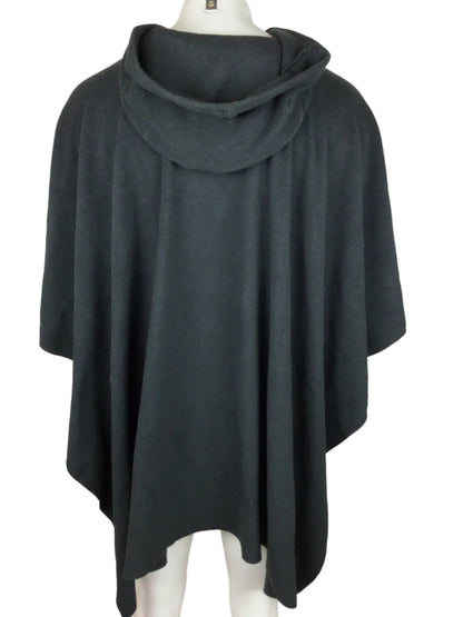 Swazi Fleece Poncho Men OS Black