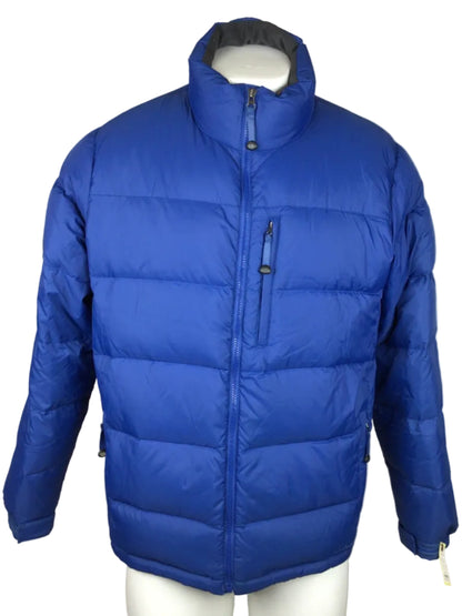 LL Bean Down Coat M LG Blue