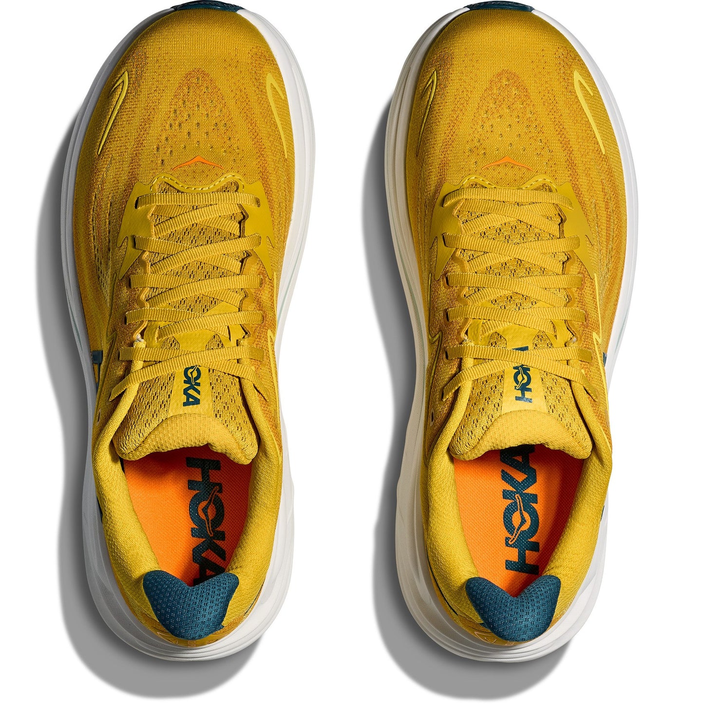 Hoka - Clifton 10 - Men's - Yellow Gold/Tidal Wave