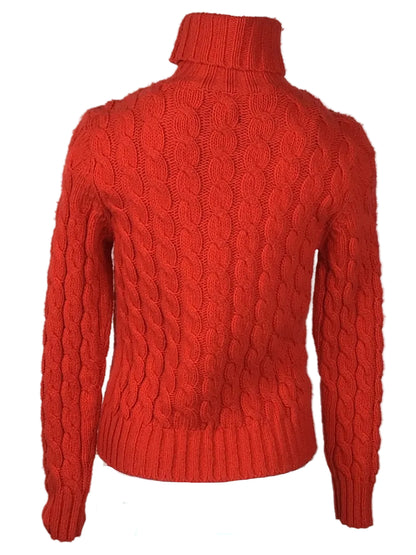 LL BEAN SWEATER WMN SM TOMATO