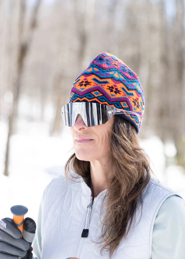 4T2D - Fair Isle Knit Beanie - Orange