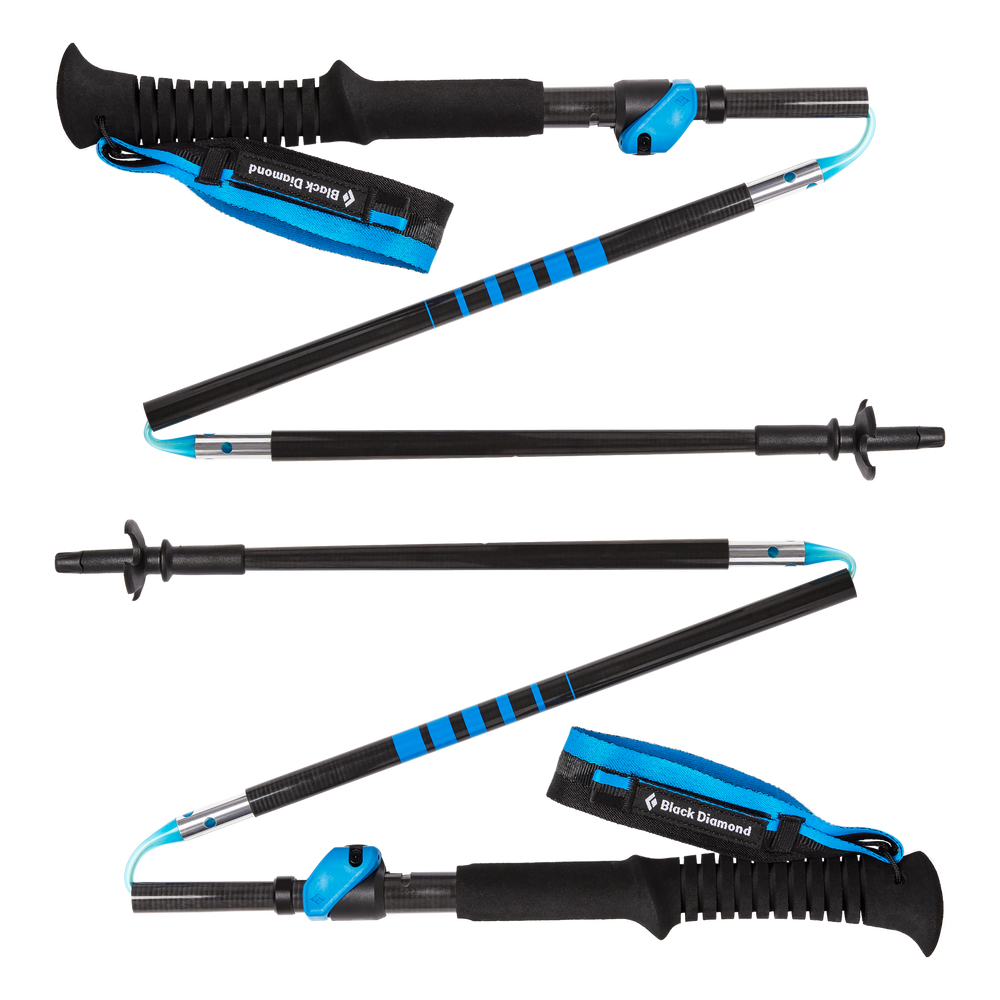 Black Diamond - Distance Carbon Flz Poles - Ultra Blue