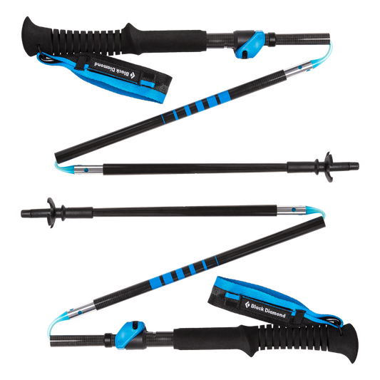 Black Diamond - Distance Carbon Flz Poles - Ultra Blue
