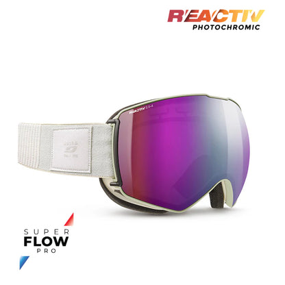Julbo - Lightyear Goggle - White; REACTIV 0 4 High Contrast