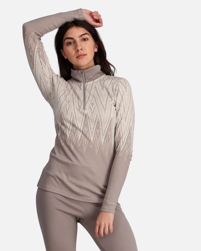 Kari Traa - Juliane Wool Half Zip - Wgrey