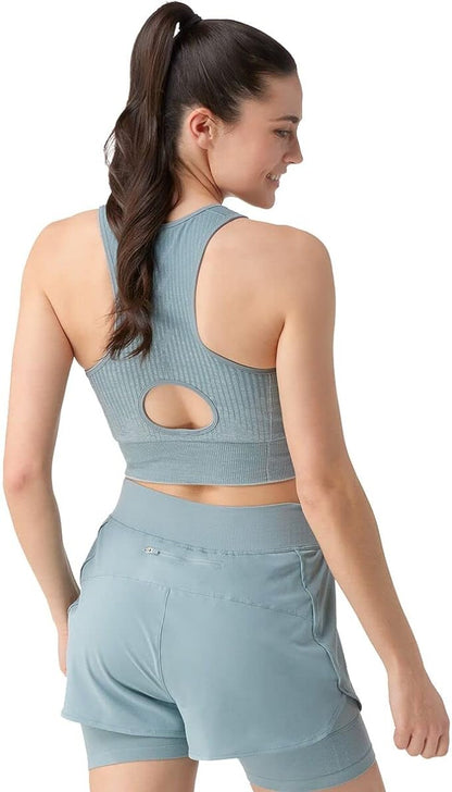 Smartwool - Intraknit Crop Bra - Women's - Lead