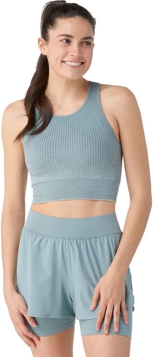 Smartwool - Intraknit Crop Bra - Women's - Lead