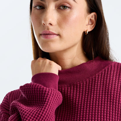 The North Face - Women's Chabot 2.0 Mock-Neck - Burgundy Crush