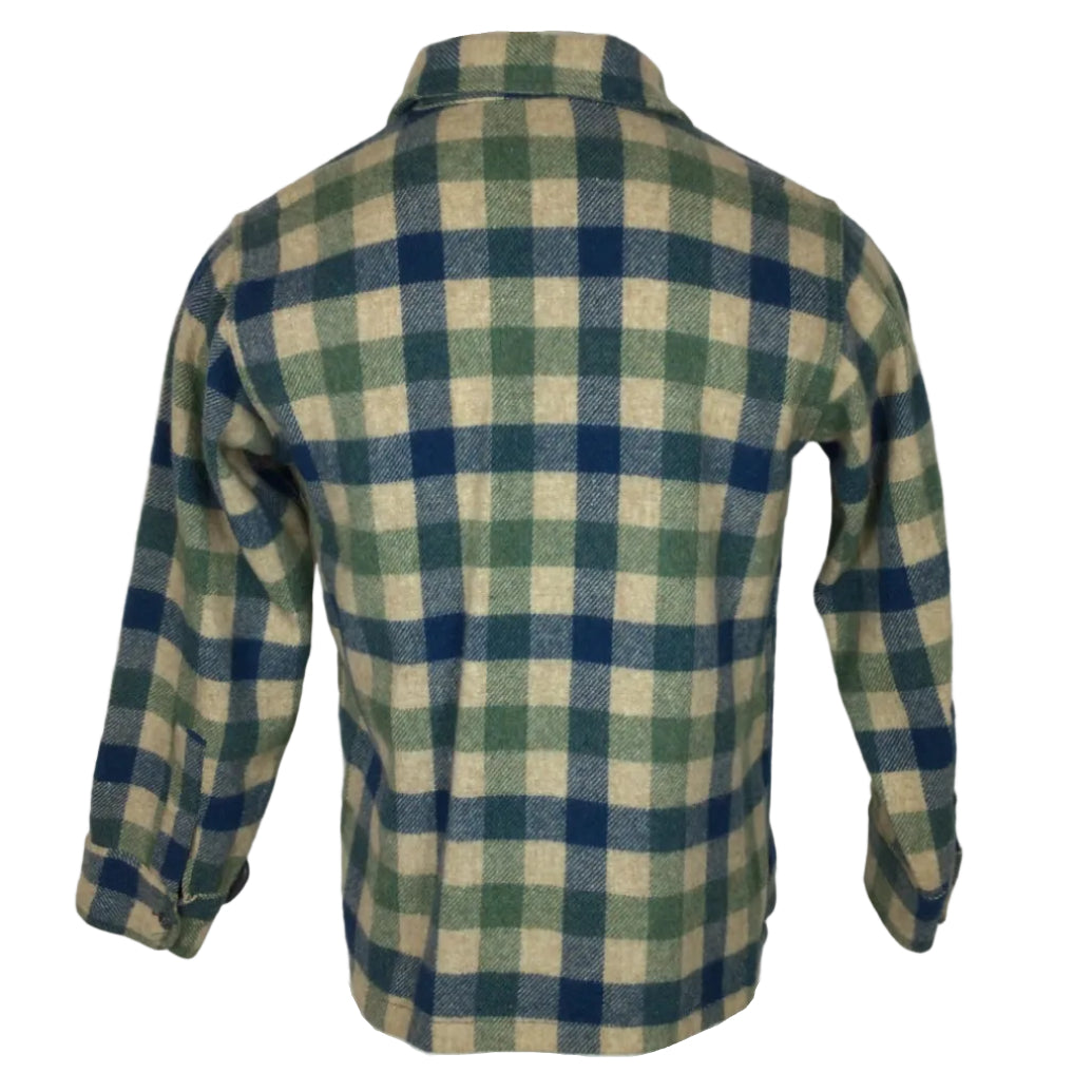 Woolrich 3 in 1 Reversible Vest/Shirt Combo Men Men MD Blue/Plaid