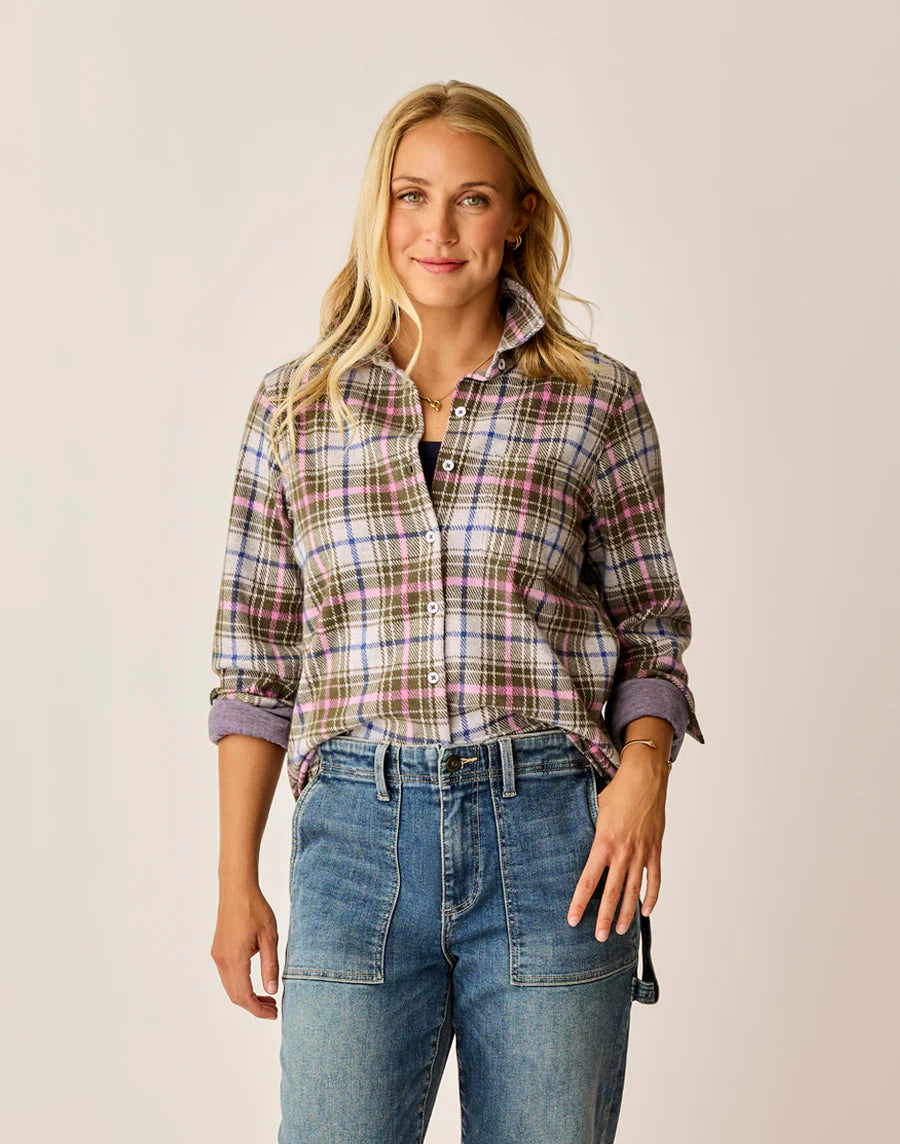 Carve Designs - Fairbanks Supersoft Shirt - Fir Plaid