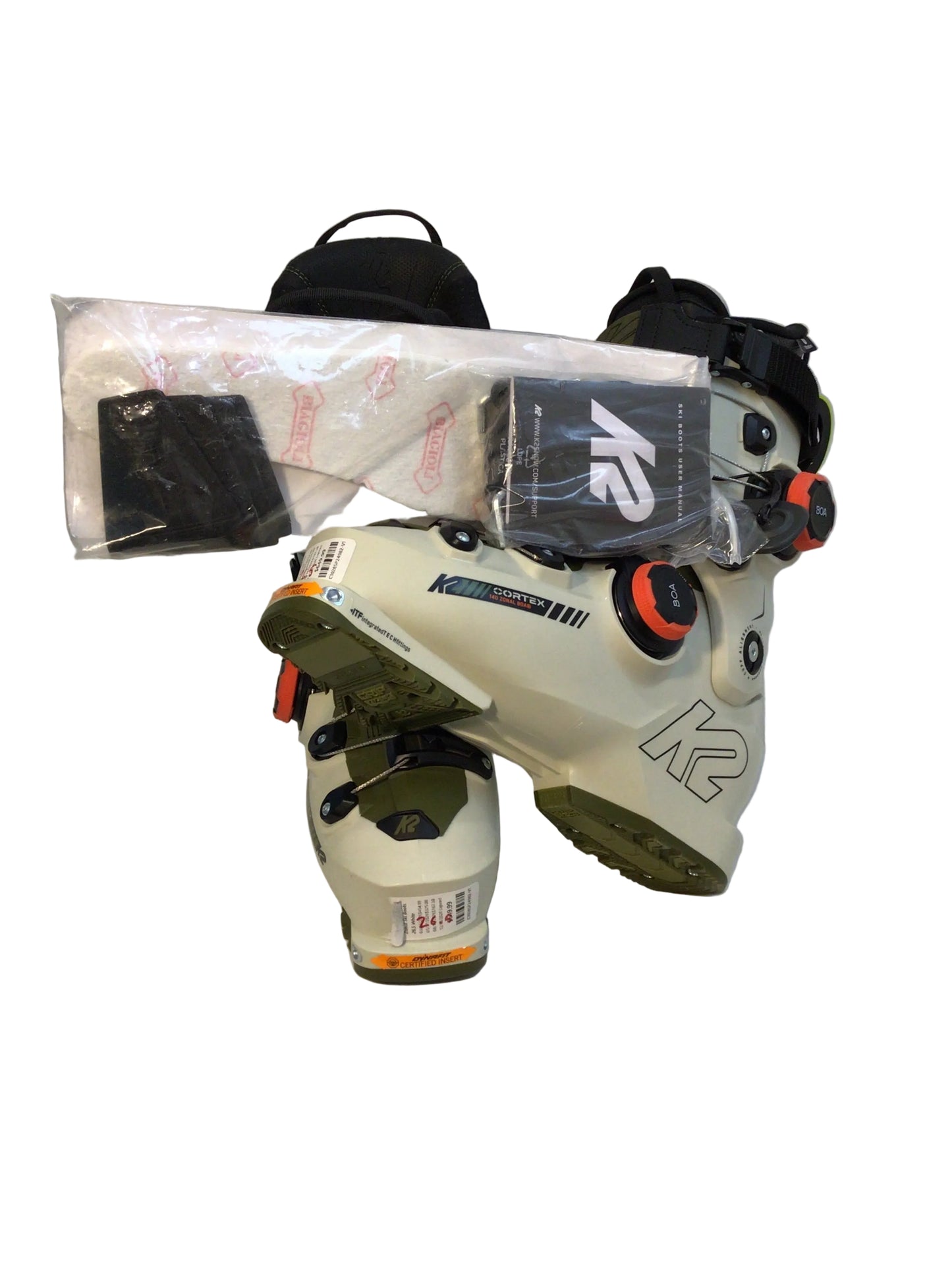 K2 Cortex 140 Zonal Ski Boots 26.5 White