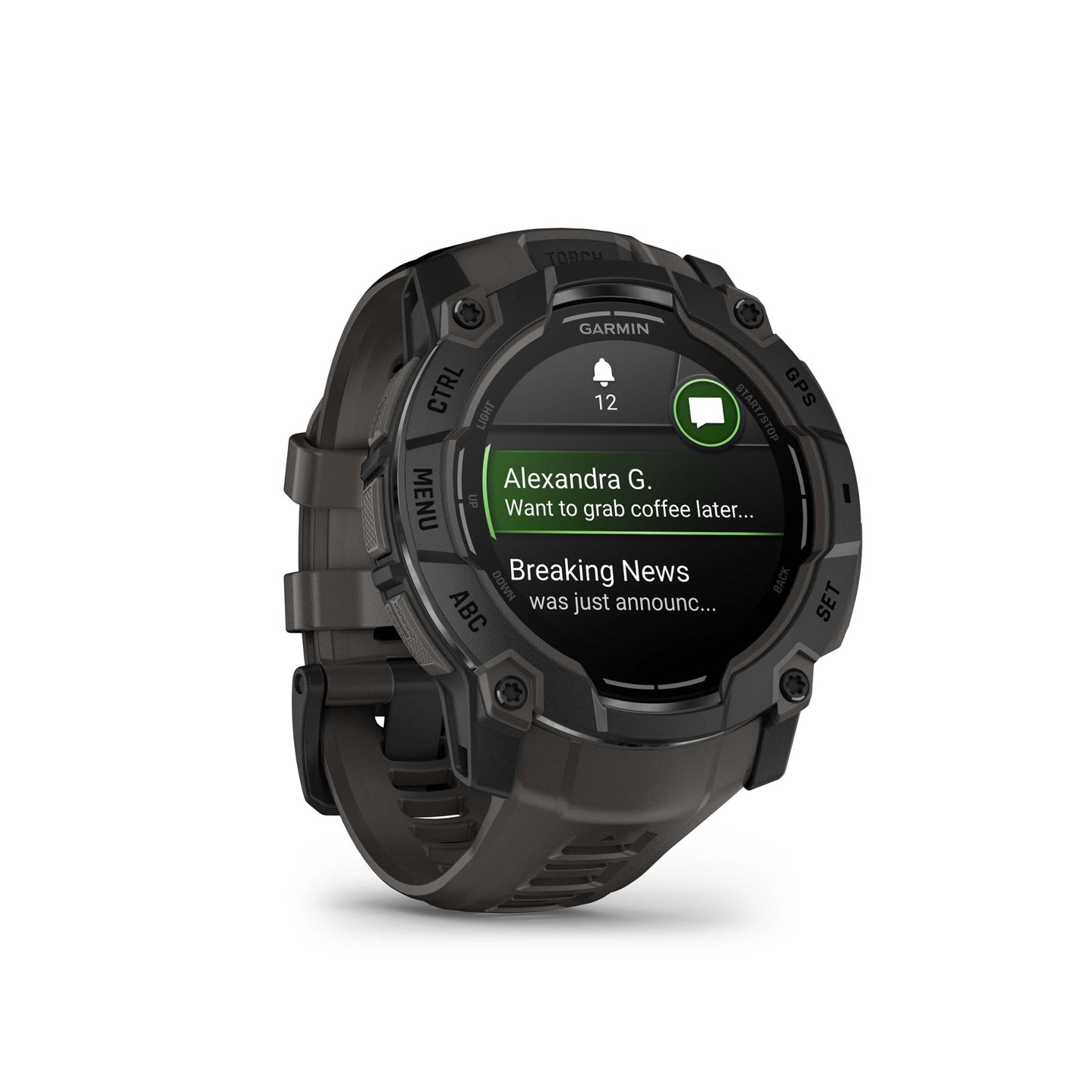 Garmin - Instinct 3 - 50mm AMOLED - Black/Charcoal