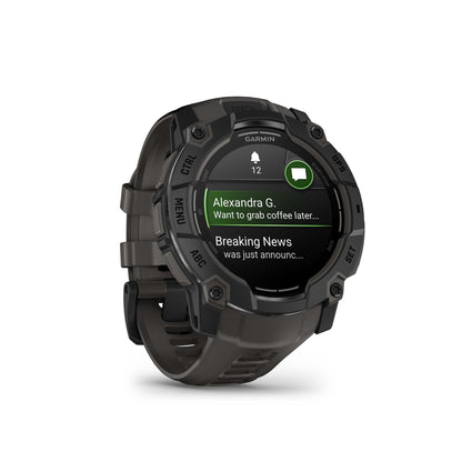 Garmin - Instinct 3 - 50mm AMOLED - Black/Charcoal