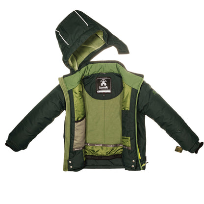 Kamik - Hux Winter Jacket - Boys' - Forest/Vine