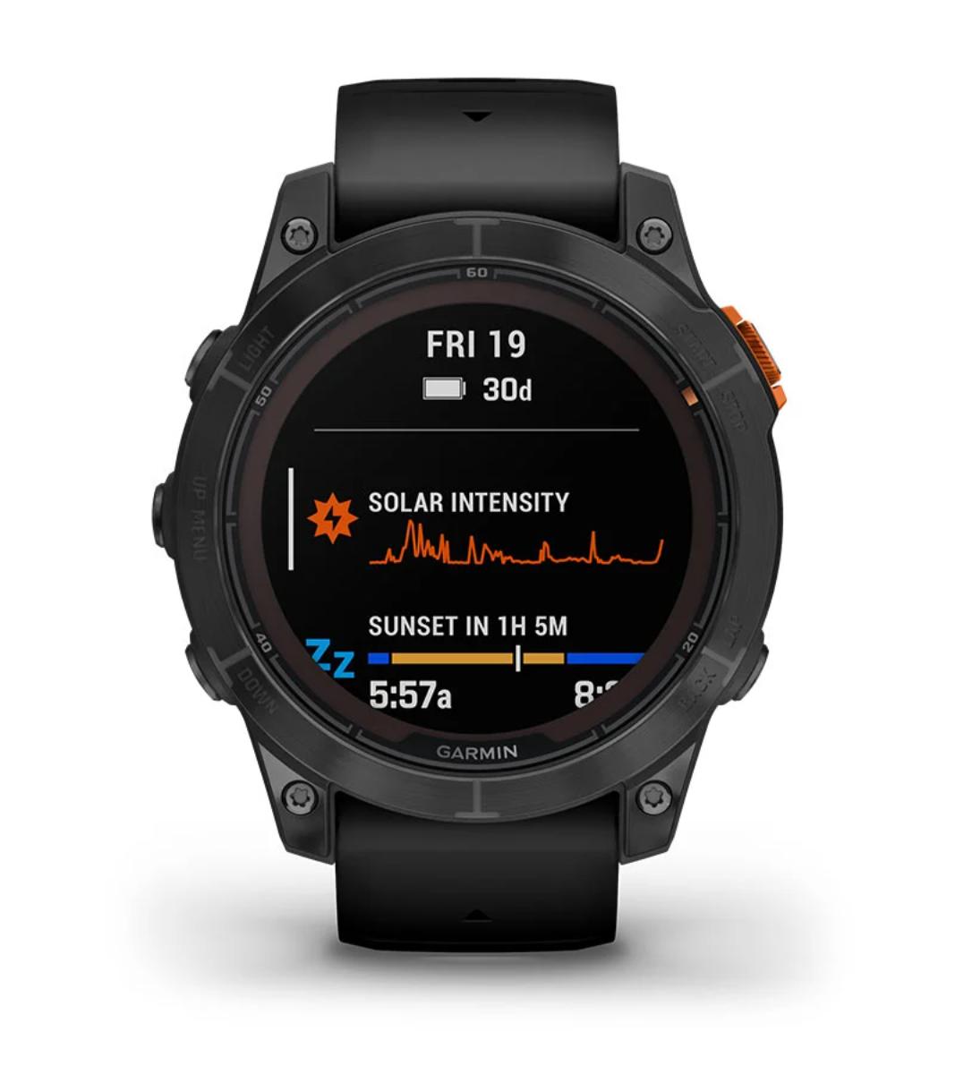 Garmin - Fenix 7 Pro Solar - Slate Gray w/Black B