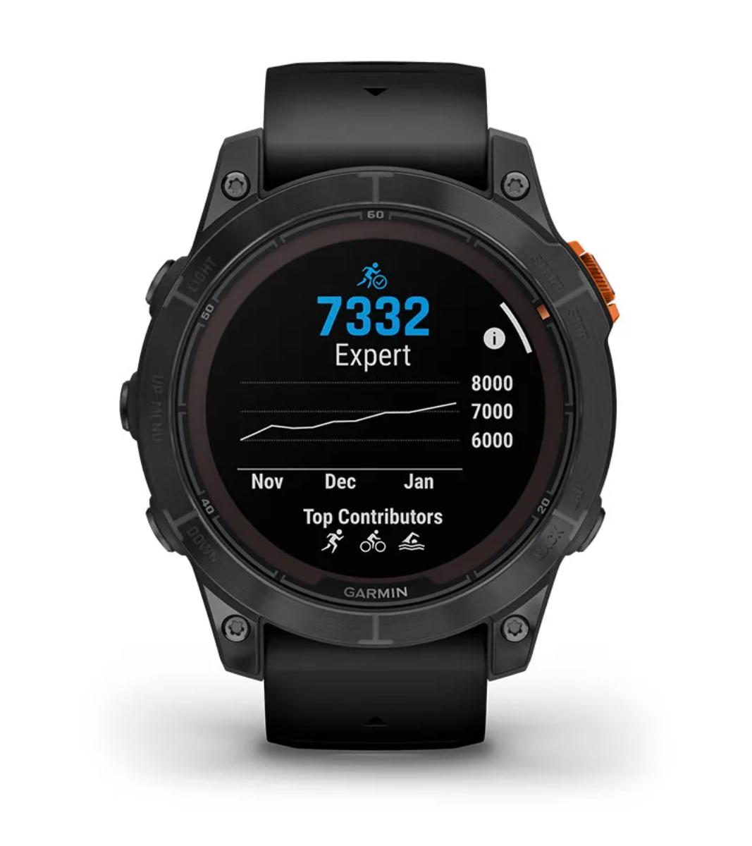 Garmin - Fenix 7 Pro Solar - Slate Gray w/Black B