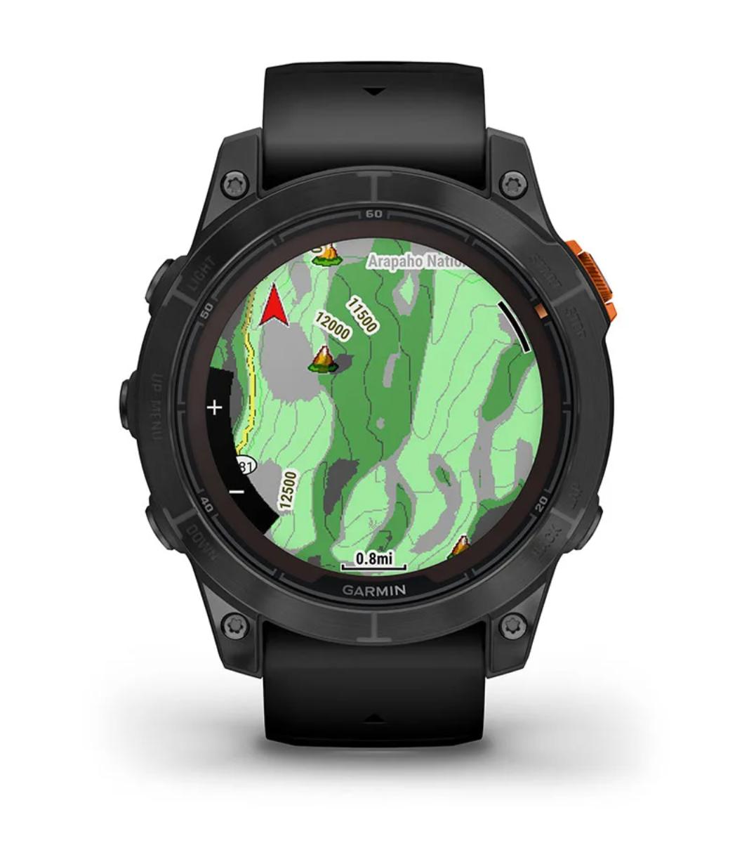 Garmin - Fenix 7 Pro Solar - Slate Gray w/Black B